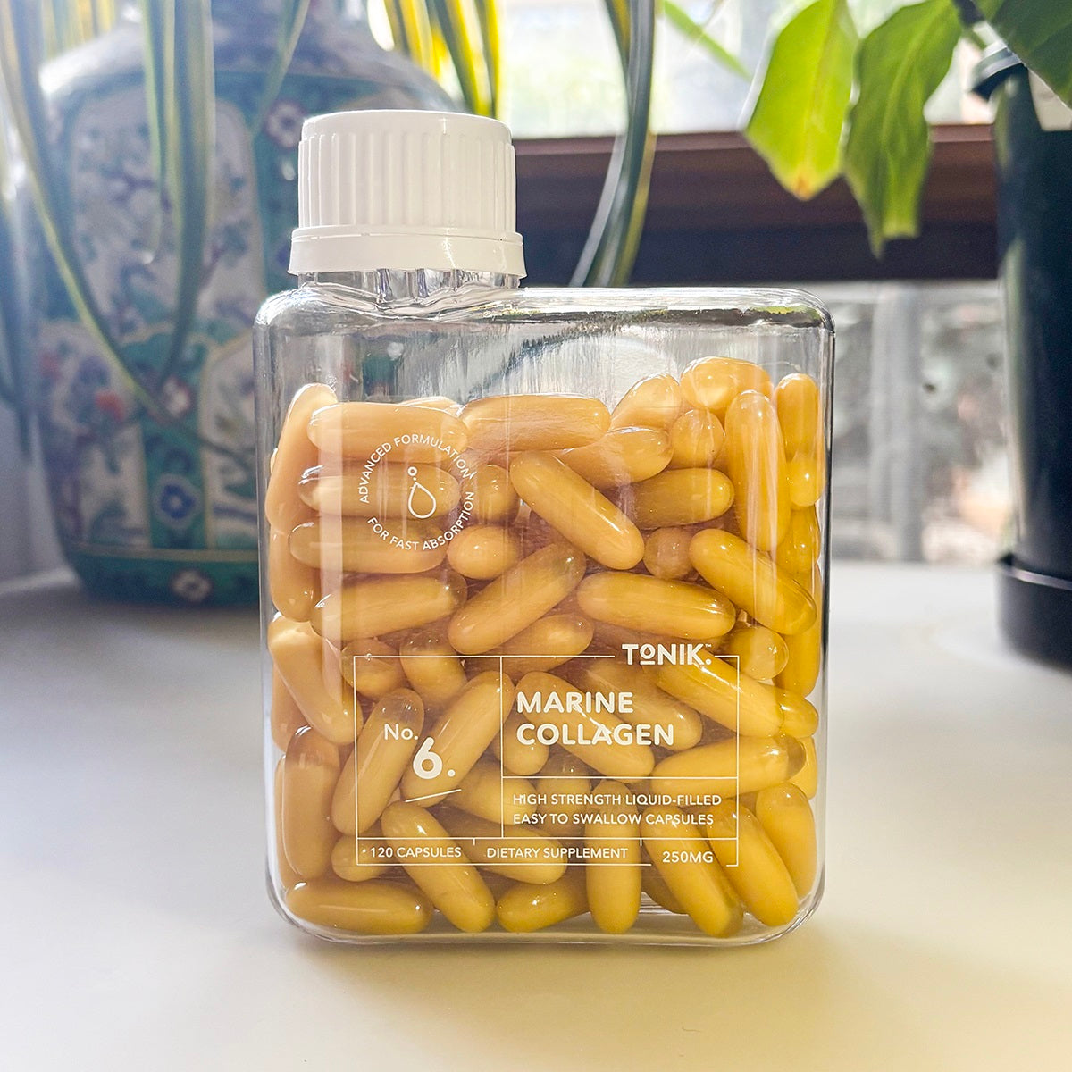 Tonik Marine Collagen Capsules — 120 Caps | Skin, Hair & Joint Support