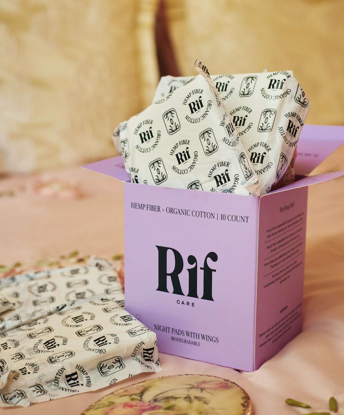 Organic Night Pads with Wings (Long)-2